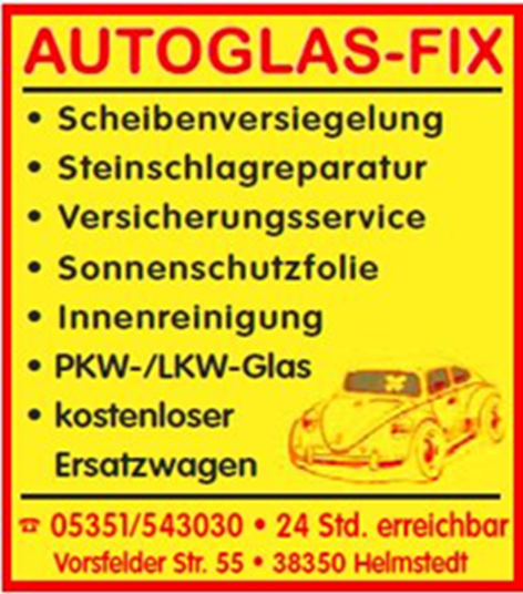 Autoglas-Fix in Helmstedt