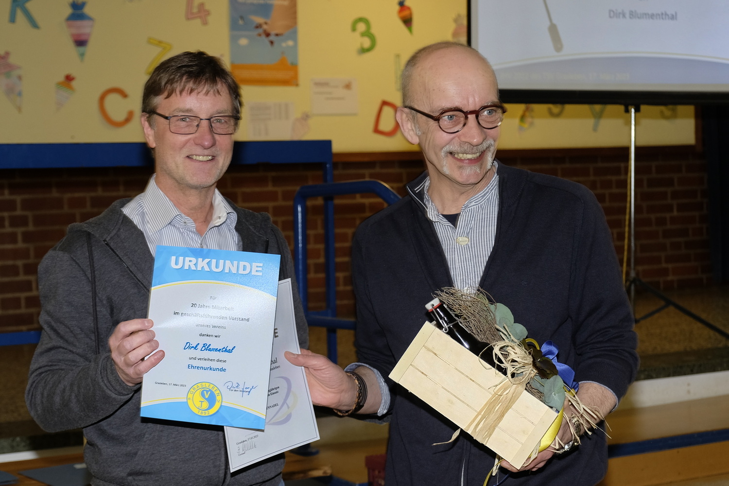 Dirk Blumenthal - 20 Jahre ehrenamtliche Mitarbeit im geschäftsführenden Vorstand