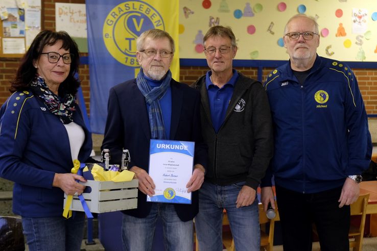 Hubert Berner 70 Jahre Mitgliedschaft im TSV Grasleben