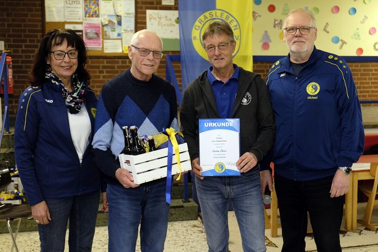 Joachim Zibirre - 70 Jahre Mitgliedschaft im TSV Grasleben