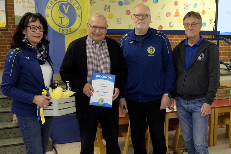 Karl Ernst Hauptmann - 70 Jahre Mitgliedschaft im TSV Grasleben